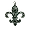 Pendant. Fashion Zinc Alloy jewelry findings. Anchor 45x35mm. Sold by Bag
