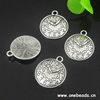 Pendant. Fashion Zinc Alloy jewelry findings. Clock 19x22mm. Sold by KG
