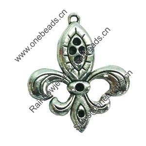 Pendant. Fashion Zinc Alloy jewelry findings. Anchor 38x30mm. Sold by Bag