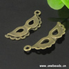 Pendant. Fashion Zinc Alloy jewelry findings. Mask 31x10mm. Sold by Bag

