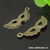 Pendant. Fashion Zinc Alloy jewelry findings. Mask 31x10mm. Sold by Bag