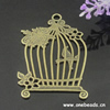 Pendant. Fashion Zinc Alloy jewelry findings. Birdcage 37x58mm. Sold by Bag
