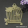 Pendant. Fashion Zinc Alloy jewelry findings. Birdcage 37x58mm. Sold by Bag