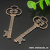 Pendant. Fashion Zinc Alloy jewelry findings. Key 60x25mm. Sold by Bag