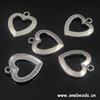 Pendant. Fashion Zinc Alloy jewelry findings. Heart 22x25mm. Sold by Bag
