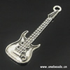 Pendant. Fashion Zinc Alloy jewelry findings. Guitar 18x59mm. Sold by Bag
