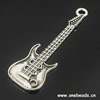 Pendant. Fashion Zinc Alloy jewelry findings. Guitar 18x59mm. Sold by Bag