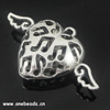Pendant. Fashion Zinc Alloy jewelry findings. Heart 53x31x12mm. Sold by Bag
