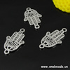 Connector. Fashion Zinc Alloy jewelry findings. Hand 27x15mm. Sold by KG
