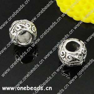 Europenan style Beads. Fashion jewelry findings. 10.5x12.5mm, Hole size:5mm. Sold by Bag