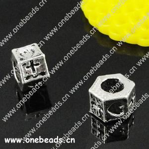 Europenan style Beads. Fashion jewelry findings. 6.5x8.5mm, Hole size:5mm. Sold by Bag