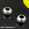 Europenan style Beads. Fashion jewelry findings. 6.5x9.5mm, Hole size:5mm. Sold by Bag
