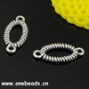 Connector. Fashion Zinc Alloy jewelry findings. Oval 9.5x21mm. Sold by Bag