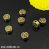 Beads. Fashion Zinc Alloy jewelry findings. Flat Round 7mm. Sold by KG