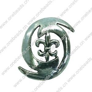 Pendant. Fashion Zinc Alloy jewelry findings. Anchor 23x20mm. Sold by Bag