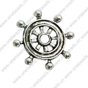 Pendant. Fashion Zinc Alloy jewelry findings. Wheel 15mm. Sold by Bag