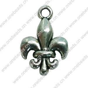 Pendant. Fashion Zinc Alloy jewelry findings. Anchor 18x12mm. Sold by Bag