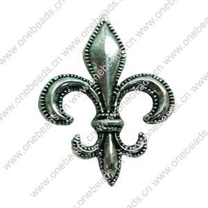 Pendant. Fashion Zinc Alloy jewelry findings. Anchor 25x18mm. Sold by Bag