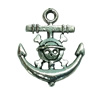 Pendant. Fashion Zinc Alloy jewelry findings. Anchor 20x18mm. Sold by Bag
