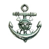 Pendant. Fashion Zinc Alloy jewelry findings. Anchor 20x18mm. Sold by Bag