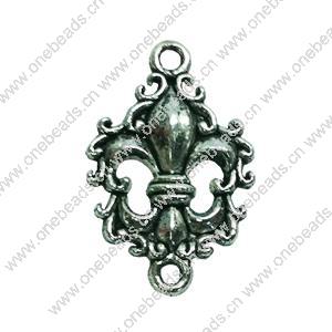 Connector. Fashion Zinc Alloy jewelry findings. Anchor 20x13mm. Sold by Bag