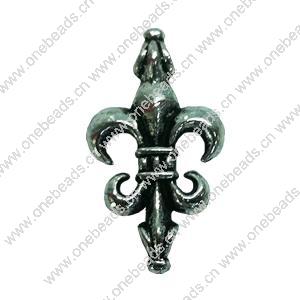 Pendant. Fashion Zinc Alloy jewelry findings. Anchor 28x15mm. Sold by Bag
