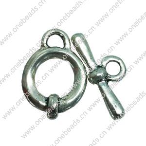 Clasps. Fashion Zinc Alloy jewelry findings. Loop:21x16mm,Bar:21x11mm. Sold by KG
