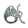 Clasps. Fashion Zinc Alloy jewelry findings. Loop:23x16mm Bar:26x7mm. Sold by KG
