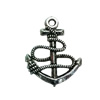 Pendant. Fashion Zinc Alloy jewelry findings. Anchor 23x18mm. Sold by Bag
