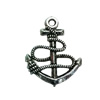 Pendant. Fashion Zinc Alloy jewelry findings. Anchor 23x18mm. Sold by Bag