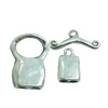 Clasps. Fashion Zinc Alloy jewelry findings. Loop:21x15mm. Bar:20x8mm. Sold by KG