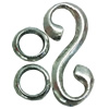 Clasps. Fashion Zinc Alloy jewelry findings. 34x15mm. Sold by KG