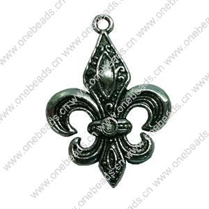 Pendant. Fashion Zinc Alloy jewelry findings. Anchor 32x22mm. Sold by Bag