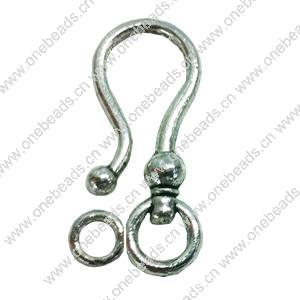 Clasps. Fashion Zinc Alloy jewelry findings. 37x18mm. Sold by KG