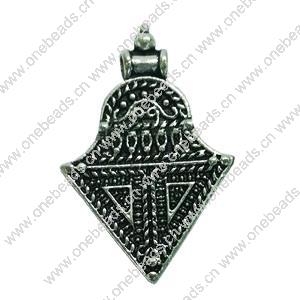 Pendant. Fashion Zinc Alloy jewelry findings. Anchor 28x17mm. Sold by Bag