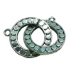 Clasps. Fashion Zinc Alloy jewelry findings. 24x22mm. Sold by Bag
