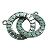 Clasps. Fashion Zinc Alloy jewelry findings. 24x22mm. Sold by Bag