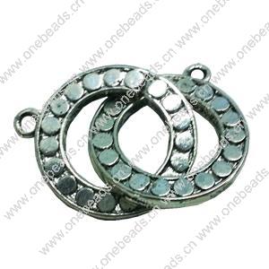 Clasps. Fashion Zinc Alloy jewelry findings. 24x22mm. Sold by Bag