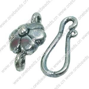 Clasps. Fashion Zinc Alloy jewelry findings. Loop:19x12mm. Bar:20x8mm. Sold by KG