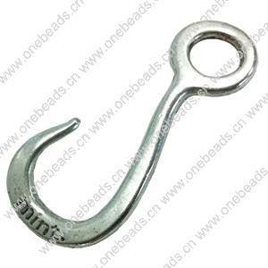 Clasps. Fashion Zinc Alloy jewelry findings. 50x24mm. Sold by KG