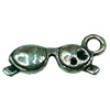 Pendant. Fashion Zinc Alloy jewelry findings. Glasses 16x6mm. Sold by Bag 
