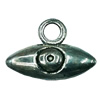 Pendant. Fashion Zinc Alloy jewelry findings. Eye 16x10mm. Sold by Bag

