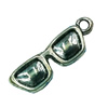 Pendant. Fashion Zinc Alloy jewelry findings. Glasses 19x6mm. Sold by Bag
