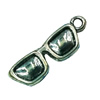 Pendant. Fashion Zinc Alloy jewelry findings. Glasses 19x6mm. Sold by Bag