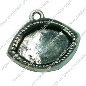 Pendant. Fashion Zinc Alloy jewelry findings. Eye 18x20mm. Sold by Bag