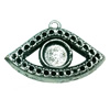 Pendant. Fashion Zinc Alloy jewelry findings. Eye 35x22mm. Sold by Bag
