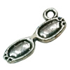 Pendant. Fashion Zinc Alloy jewelry findings. Glasses 8x17mm. Sold by Bag 