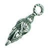 Pendant. Fashion Zinc Alloy jewelry findings. 18x6mm. Sold by Bag 