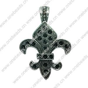 Pendant. Fashion Zinc Alloy jewelry findings. Anchor 52x36mm. Sold by PC