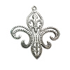 Pendant. Fashion Zinc Alloy jewelry findings. Anchor 40x38mm. Sold by Bag
